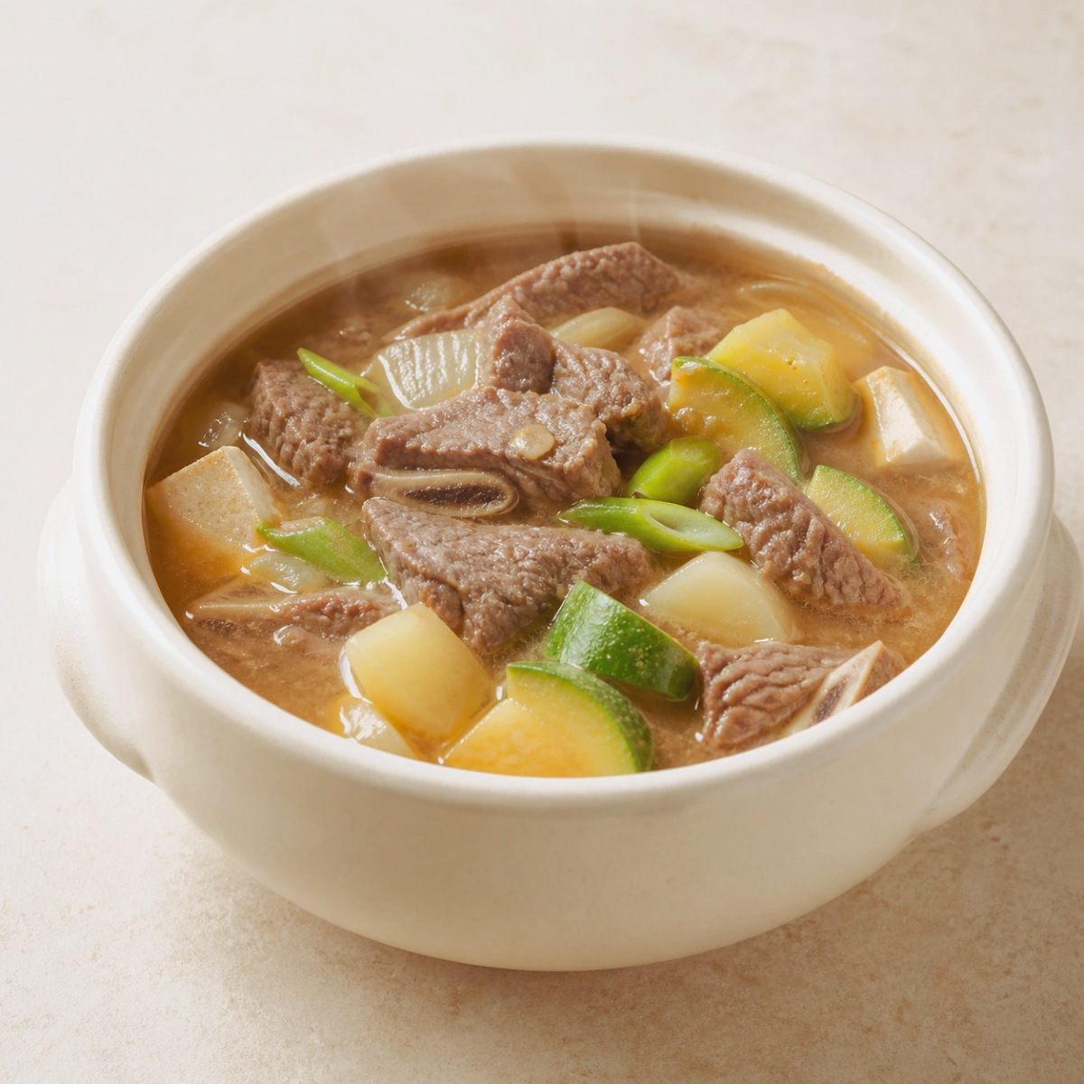 소갈비살 된장찌개